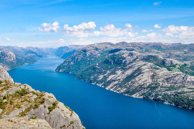 Stavanger: Waterfalls, Caves and Rock Tour By Sea - Waterfalls, spray, and Hengjane Falls