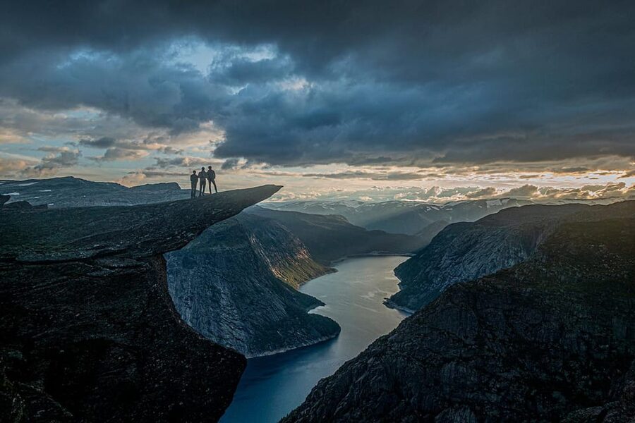 Trolltunga: Trolltunga Sunset Glamping - Trolltunga after the crowds thin out