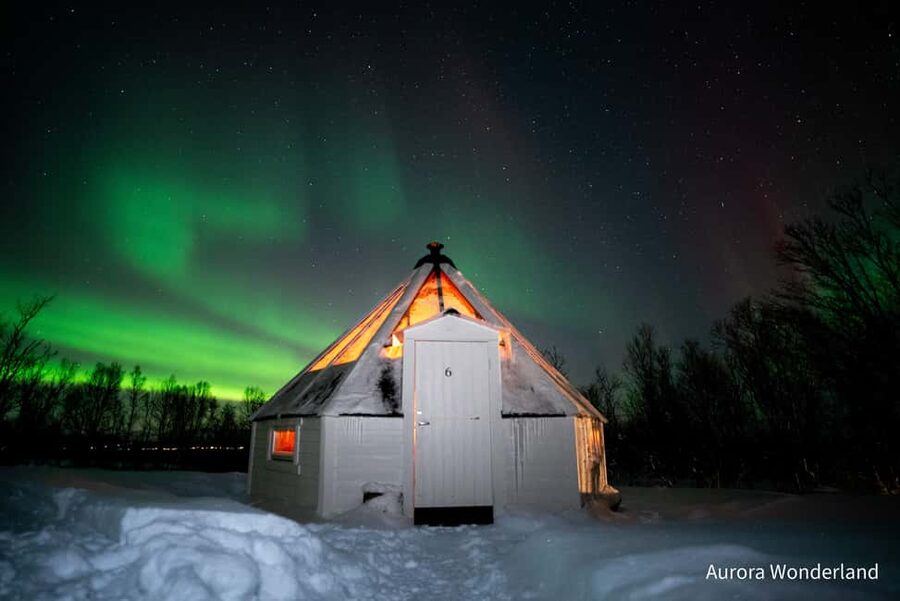 Tromsø: Aurora Crystal Lavvo Overnight Stay with Activities - Lunch, warm clothing, and the first afternoon