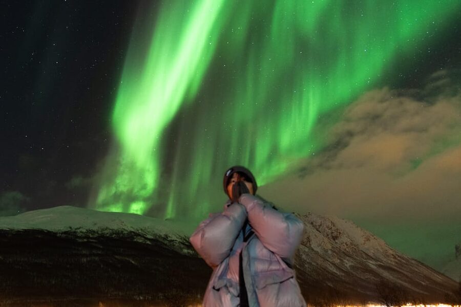 Tromsø: Aurora Quest Minibus Adventure - What happens at the viewpoint