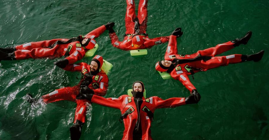 Tromsø city center Urban Floating experience - The 15-minute safety briefing at Vervet
