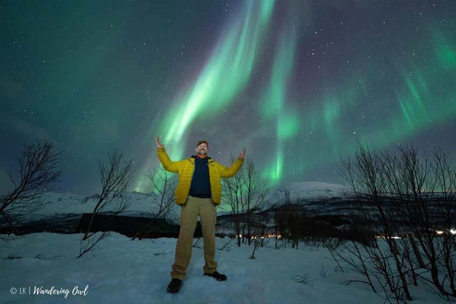Tromsø: Express Aurora Hunt - Leaving Tromsø for a nearby viewing spot