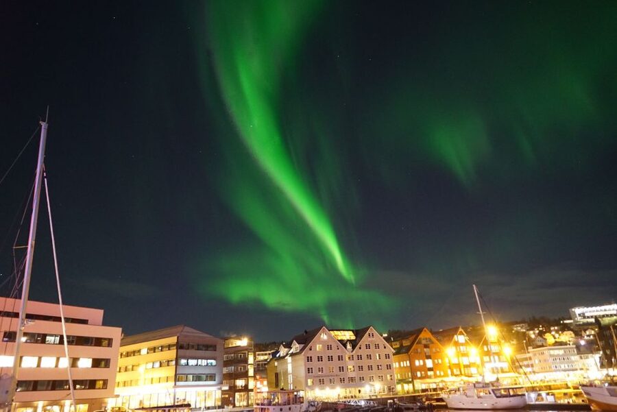 Tromsø: Northern Lights Luxury Catamaran Cruise - Fishing while you wait for the sky
