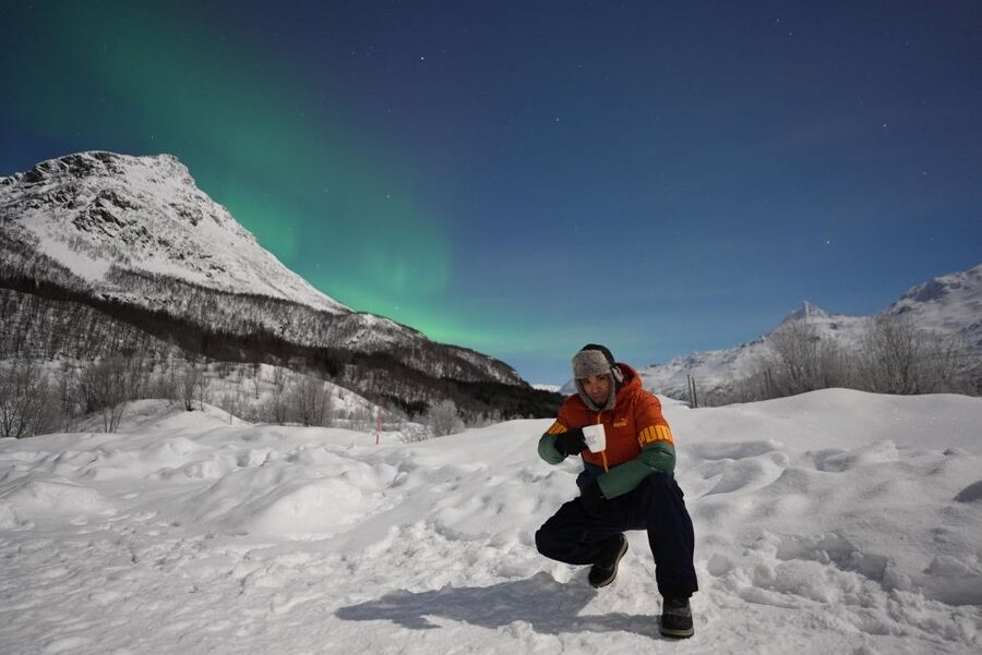 Tromsø: Northern Lights Minibus Small Private Tour Group - Stop three: the long search for a break in the clouds
