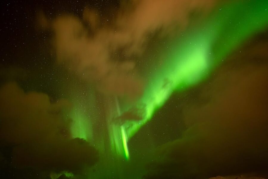 Tromsø: Northern Lights Tour with Local Guide and Photos - The aurora viewing: from pale glow to red and green curtains