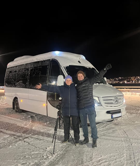 Tromsø: Northern Lights Tour with Local Guide and Photos - Meeting the minibus at Kirkegata 2