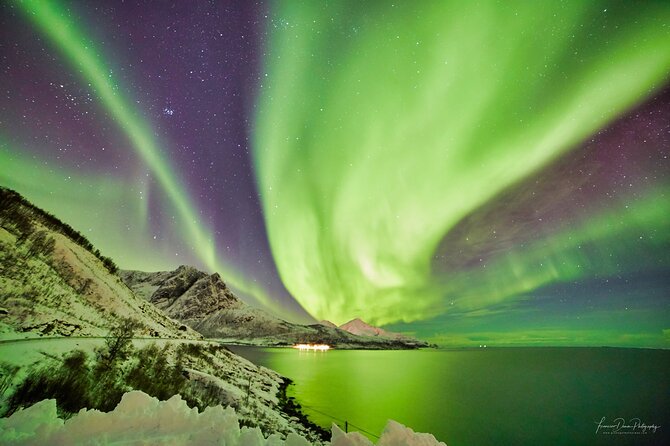 Tromso: Private Aurora Chase by Minivan - Warm clothing and camera help
