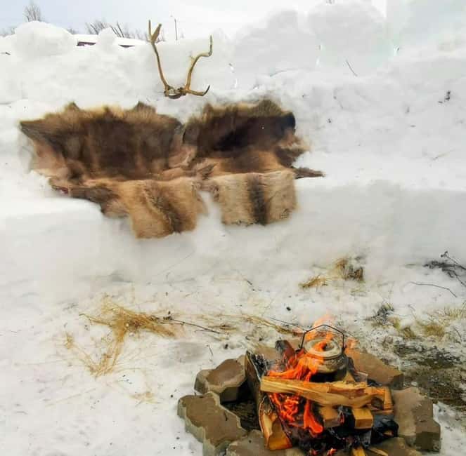 Tromsø: Snow Sledding, Mini Skiing, Lasso and Reindeer Hides - Mini skis and lasso throwing add variety
