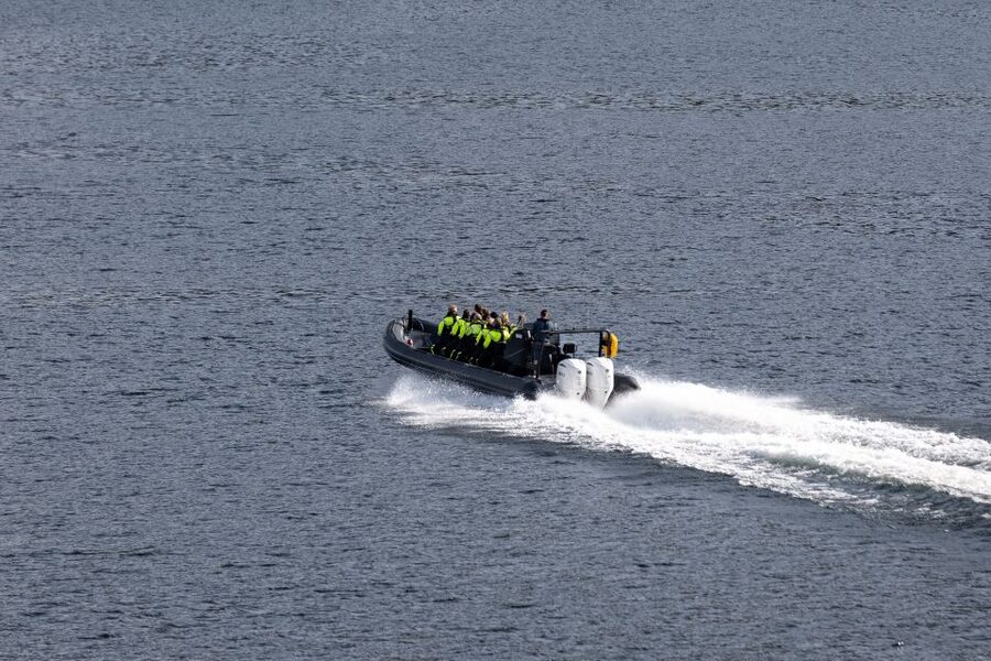 Ulvik: Hardangerfjord Ultimate RIB Tour - Cruising beneath Hardanger Bridge