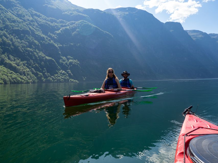 Vossevangen: Nærøyfjord Full-Day Guided Kayaking Trip - Booking flexibility and meeting-point details