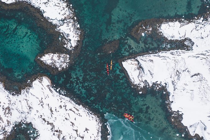 Winter Half Day Kayak Tour - Paddling the frozen coastline